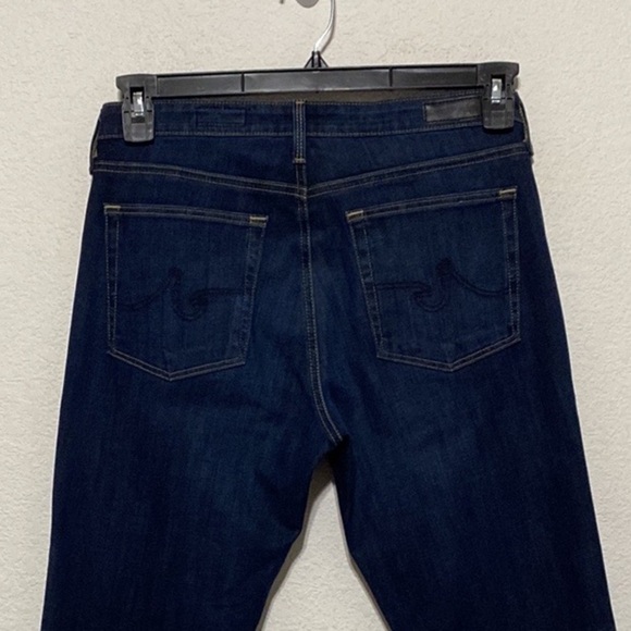 Ag Adriano Goldschmied Women's Dark Wash Prima Cigarette Leg Denim Jeans Size 30 - Picture 7 of 11